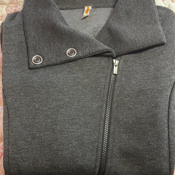 Lucy gray asymmetrical jacket - Picture 13 of 13